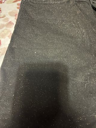 Vaqueros Mango Skinny Glitter Negros