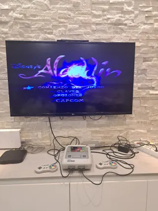 Super Nintendo con 2 mandos
