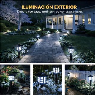 6 Luces Solares Jardín