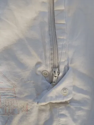 Saco dormir bebé blanco con dibujos