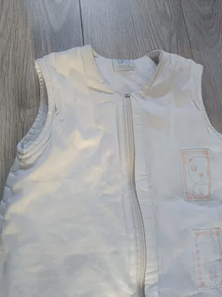 Saco dormir bebé blanco con dibujos