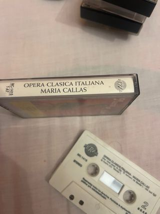 Cassette María Callas Ópera Clásica Italiana 1990
