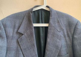 Blazer Versace Principe di Galles Lana Grigio