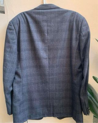 Blazer Versace Principe di Galles Lana Grigio