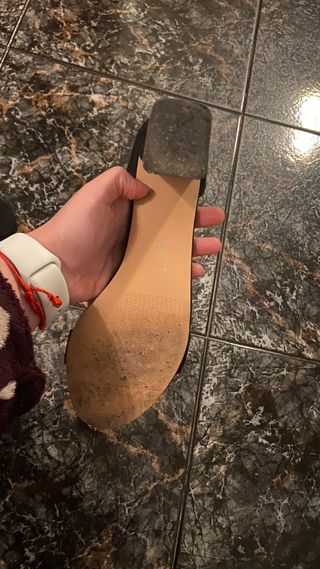 Sandalias de tacón negras