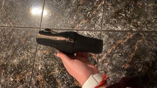 Sandalias de tacón negras