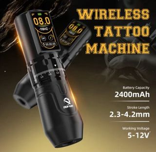 Máquina Tatuaje Dofart Inalámbrica Negra
