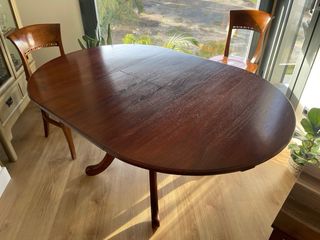 Mesa comedor redonda teca