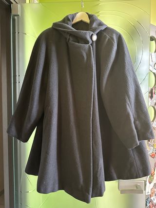 Cappotto mantella lana mohair vintage