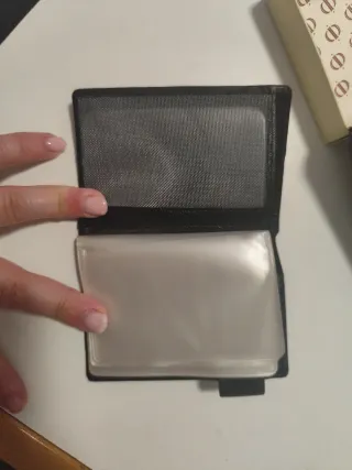Cartera y porta tarjetas para hombre negro