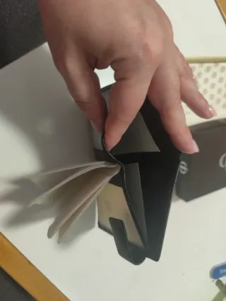 Cartera y porta tarjetas para hombre negro