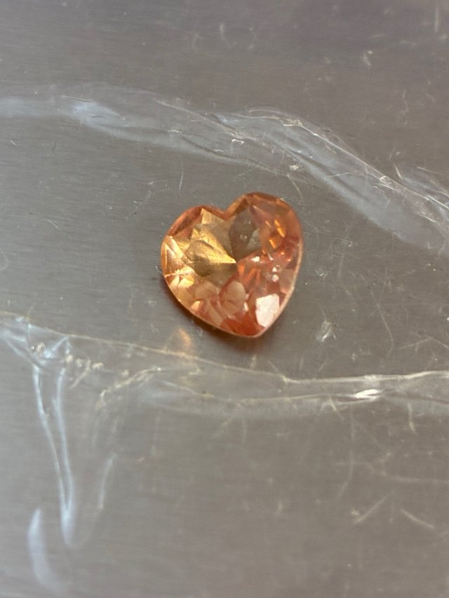 Zafiro parparadscha 4.00 Ct Forma corazon