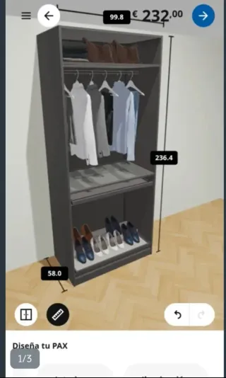 Armario PAX Ikea negro