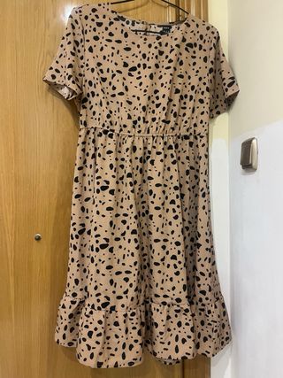 Vestido estampado cadenas M/38