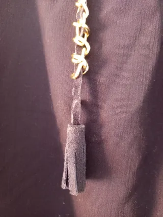 Falda Lápiz Negra estilo Chanel Vintage Talla L