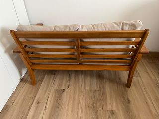 Sofá y mesa de jardín madera Acacia para exterior