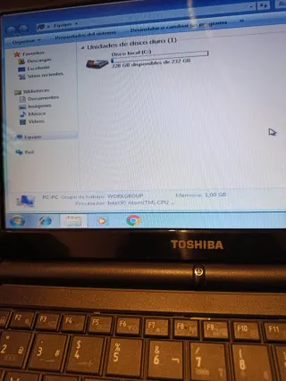 Mini portátil Toshiba NB520