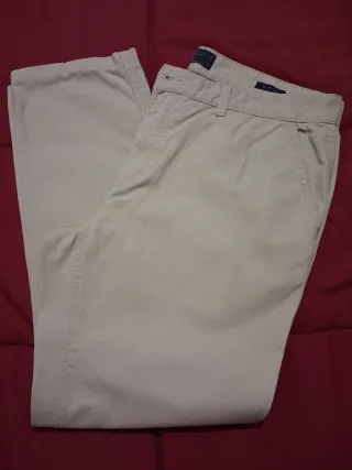 Pantalones Nautica Slim Fit Beige Talla M