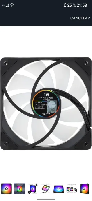 Ventilador Thermalright C12C-S 120mm ARGB CPU