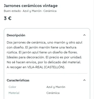 Jarrones de cerámica y terracota