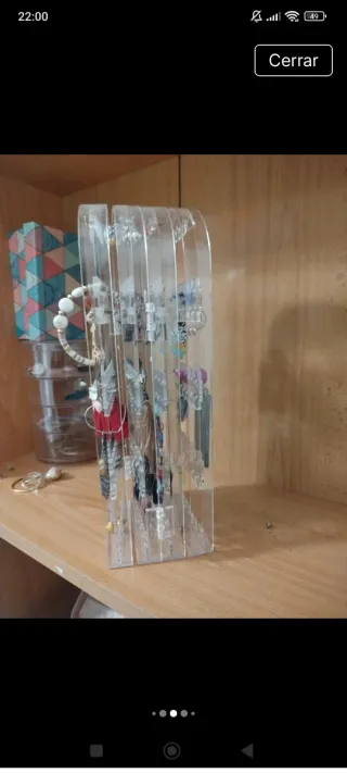 Expositor acrílico para pendientes