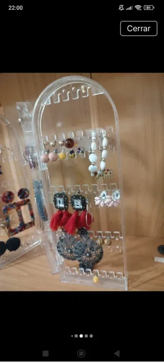 Expositor acrílico para pendientes