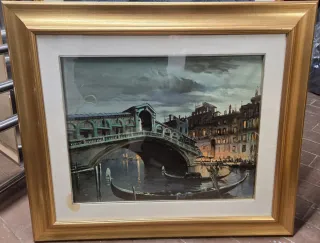 Quadro paesaggio con firma PEREZ