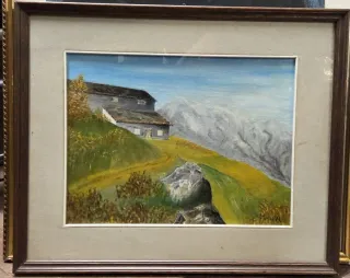 Quadro paesaggio con firma PEREZ