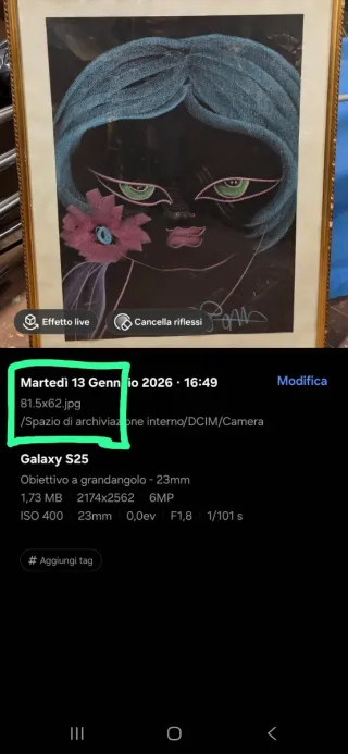 Quadro paesaggio con firma PEREZ