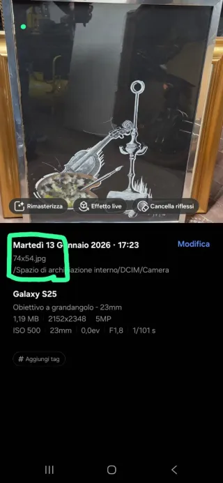 Quadro paesaggio con firma PEREZ