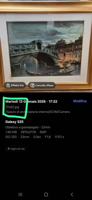 Quadro paesaggio con firma PEREZ