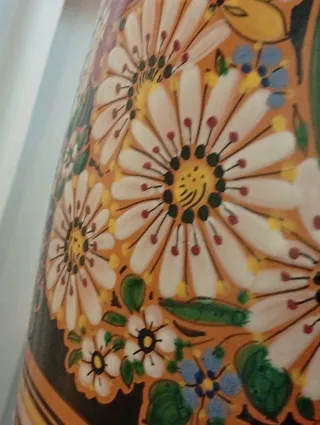 Lámpara cerámica artesanal - Luz cálida y acogedor