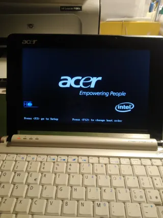 Mini portatile Acer bianco