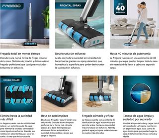 FREGONA SIN CABLE CECOTEC FREEGO WASH TWICE SPRAY