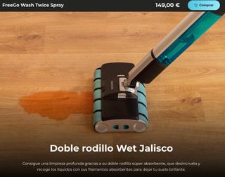 FREGONA SIN CABLE CECOTEC FREEGO WASH TWICE SPRAY