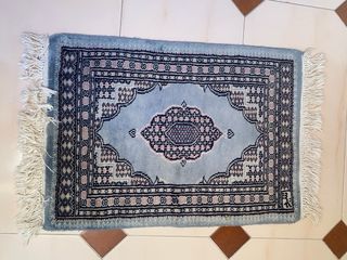 Alfombra Persa Pequeña Rosa y Azul