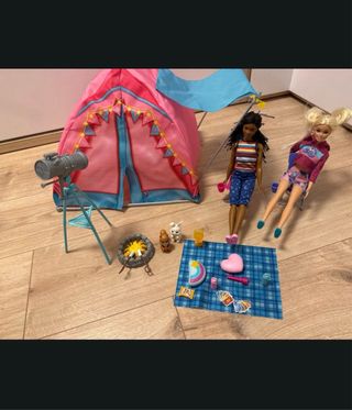 Barbie Campamento Mattel Acampada barbie