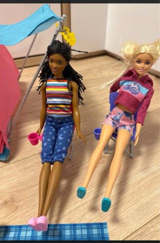 Barbie Campamento Mattel Acampada barbie