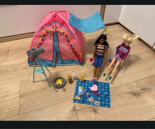 Barbie Campamento Mattel Acampada barbie