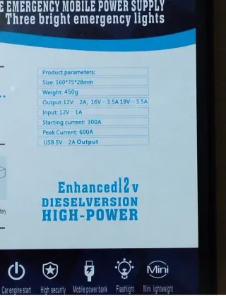 Avviatore Emergenza Auto HIGH-POWER