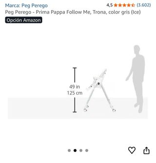 Trona Peg Perego Grigia