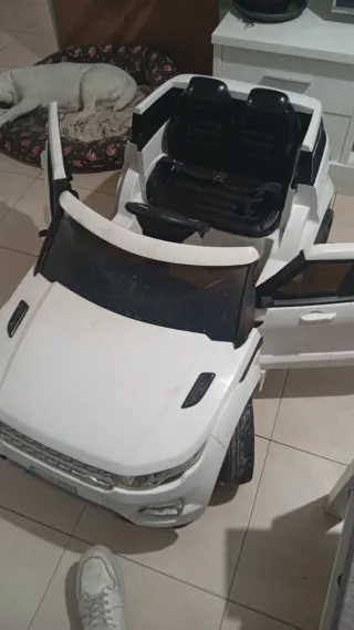Coche eléctrico infantil Range Rover Blanco
