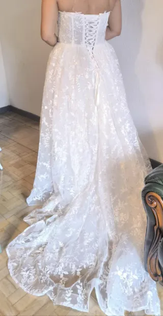 Vestido de Novia con Mangas– Estilo Romántico