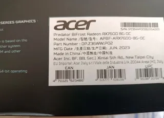 Tarjeta Gráfica Predator RX 7600 OC 8GB