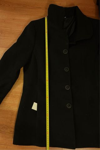 Abrigo paño nego talla 48