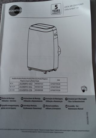 Ar condicionado Equation portátil