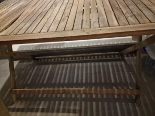 Mesa y Sillas plegables Jardín