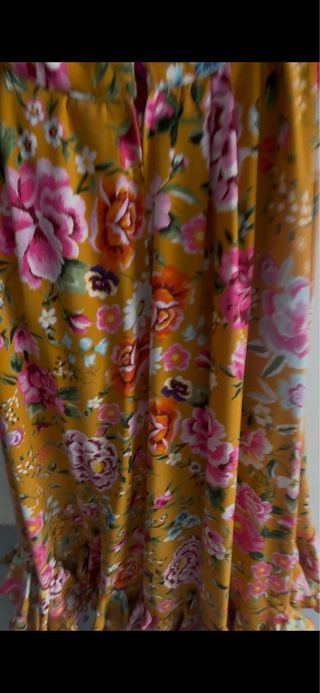 Falda flamenca volantes estampado floral