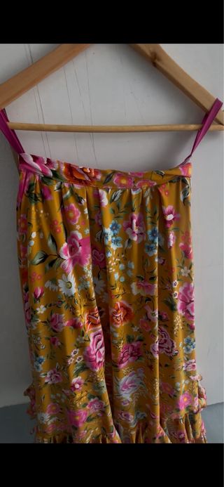 Falda flamenca volantes estampado floral