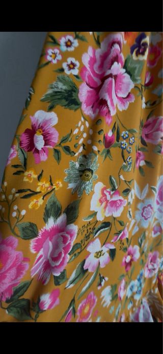 Falda flamenca volantes estampado floral